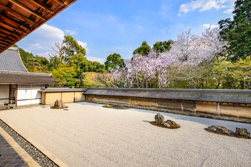 複製/tadashi.N/龍安寺/庭園図/京都/石/風景/布袋屋掛軸HJ-699 京都】龍安寺の観光ガイド：見どころからアクセスまで詳細解説