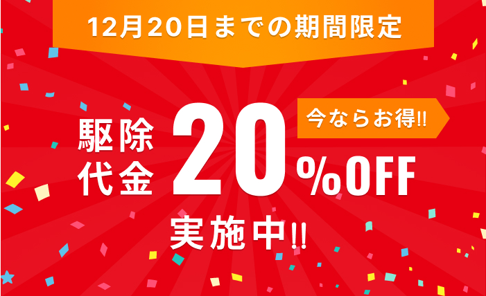 20％オフキャンペーン