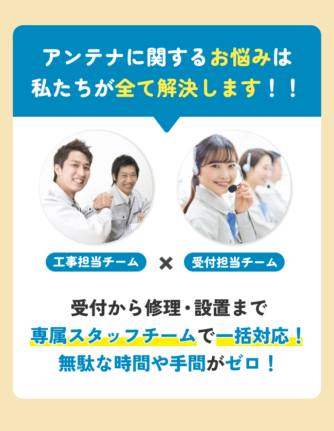 街角アンテナ工事の画像