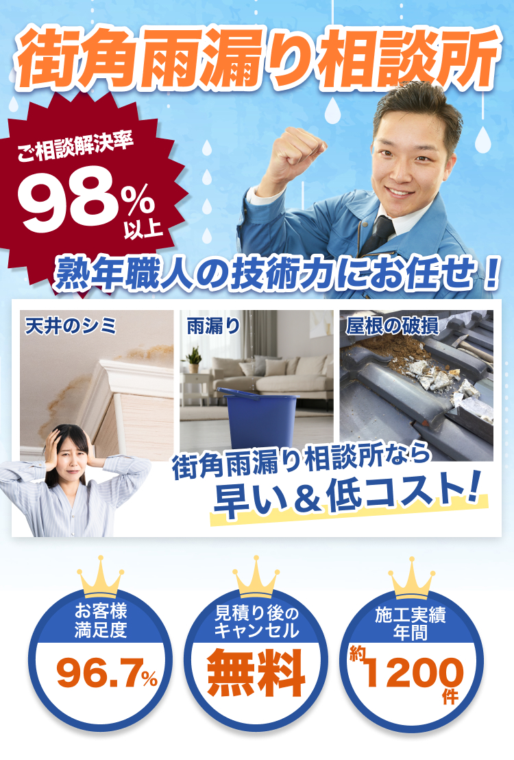 街角雨漏り相談所　オファー訴求