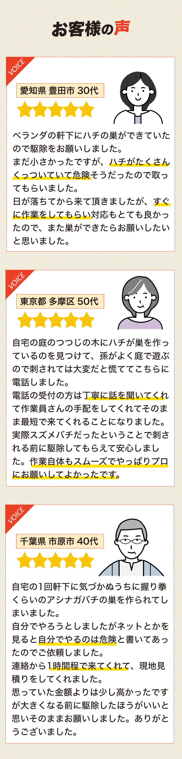 害虫駆除の流れ